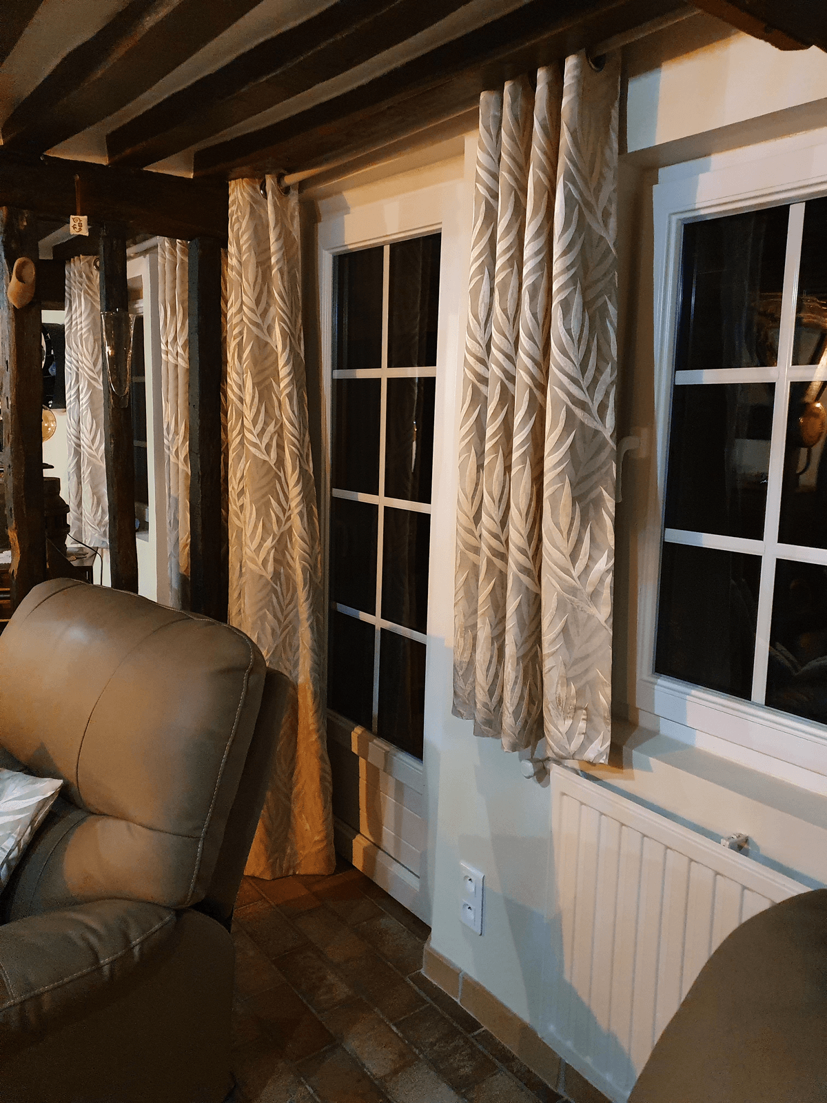 RIDEAUX SUR MESURE A OEILLETS — photo produit (vue 1)