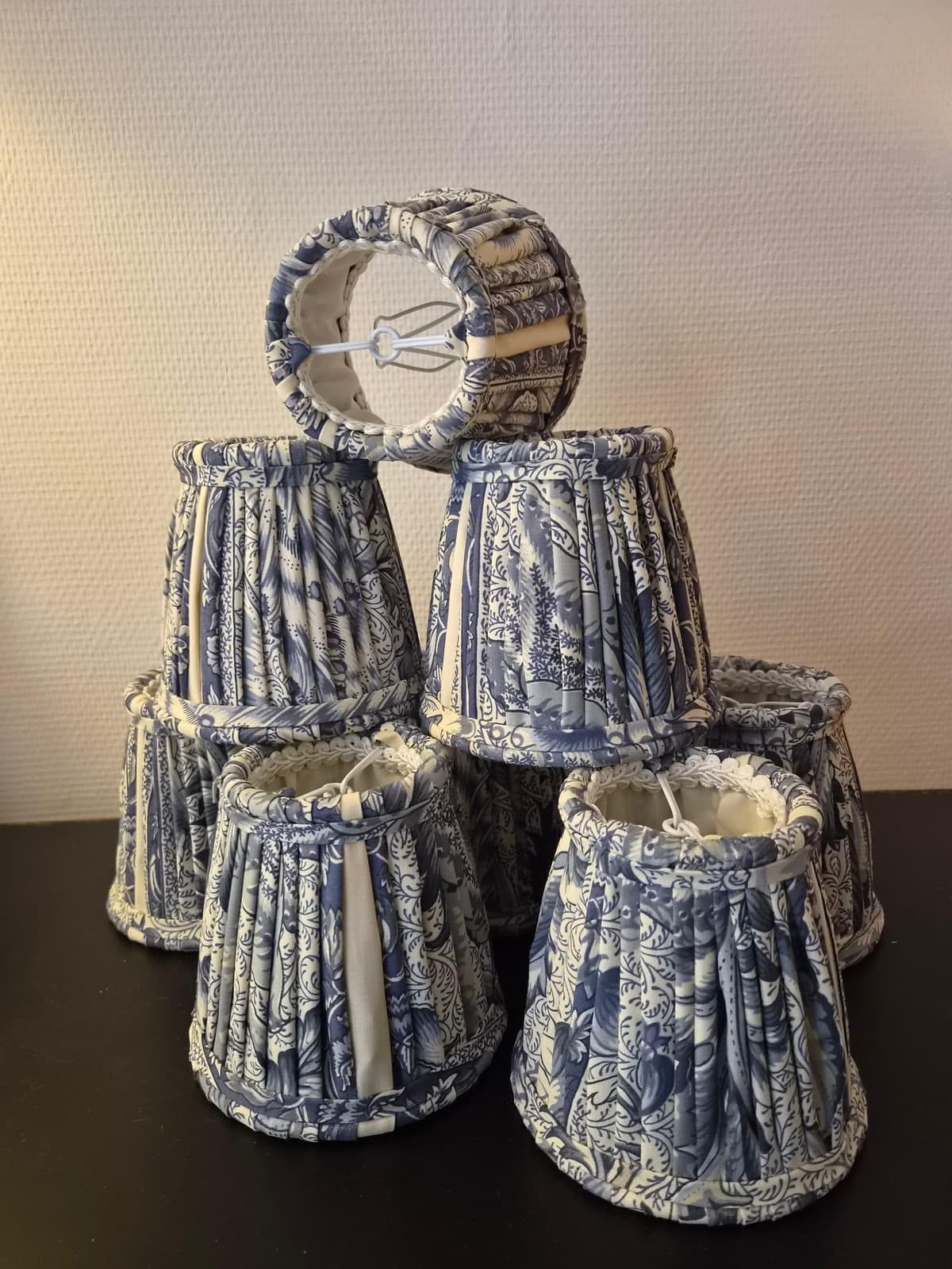 Abat-jour lustrerie plissé Tissu Braquenié