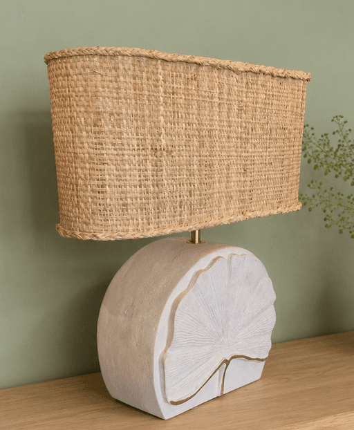 Abat-jour ovale rectangle rabane sur mesure (vue 2)