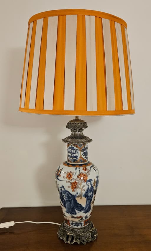 ABAT-JOUR PLISSE BICOLORE "MANGUE"