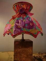 Abat-jour Dome à Col Fleuri - Les abat-jour d’illumine