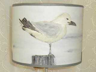 Abat-jour rond La Mouette et les Bouées - Les abat-jour d’illumine