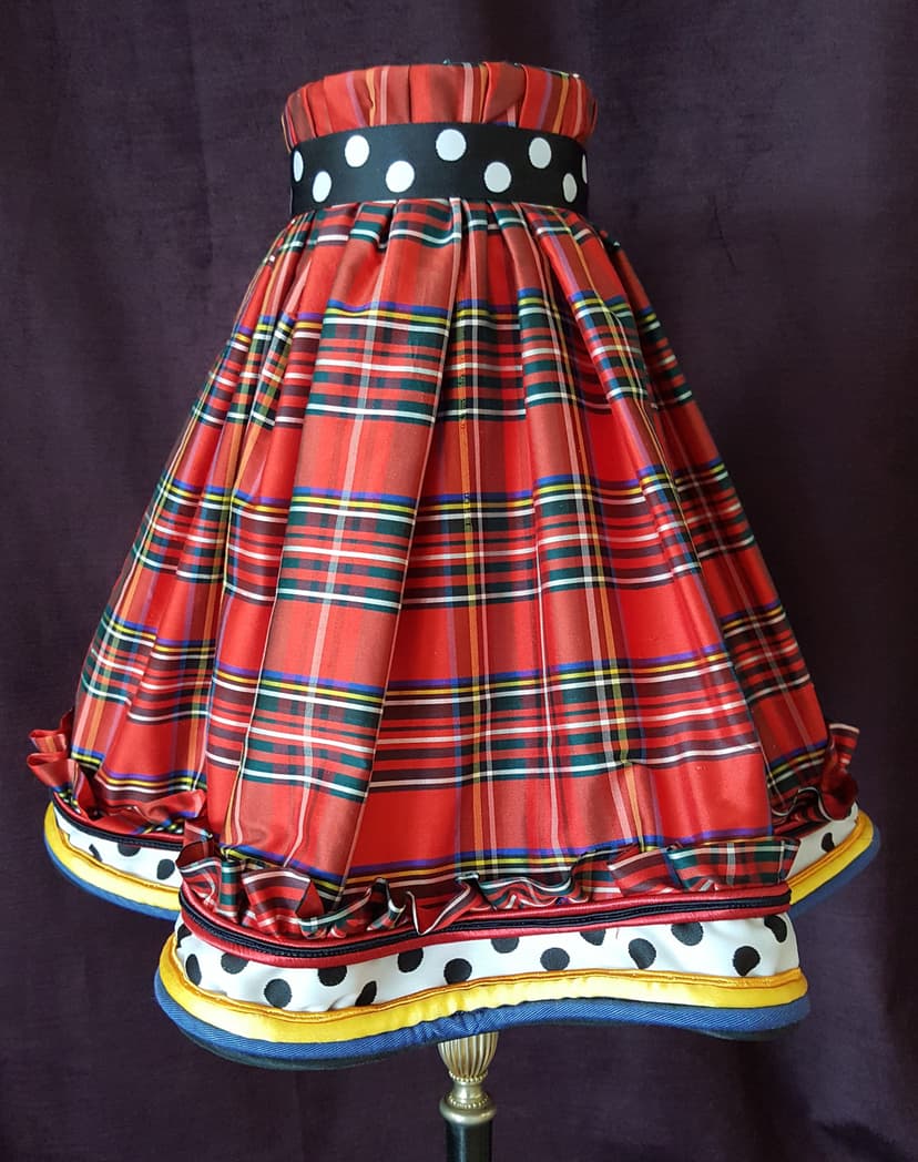 Abat-jour ÉCOSSAIS A POIS - Les abat-jour d’illumine