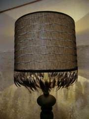 Abat-jour Plumes Noires - Les abat-jour d’illumine