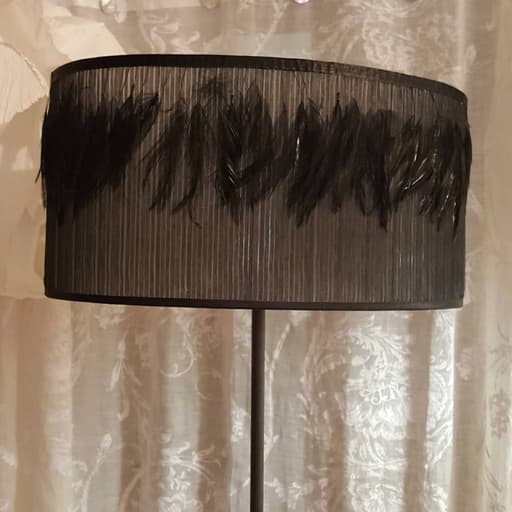 Abat-jour Ovale "Organza et Plumes" - Les abat-jour d’illumine