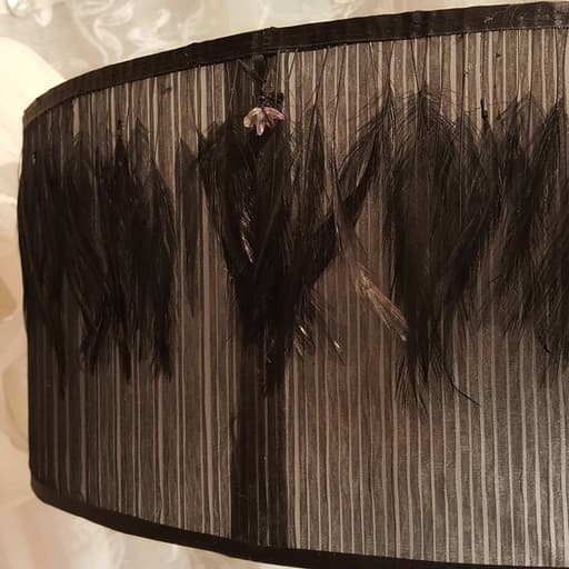 Abat-jour Ovale "Organza et Plumes" - Les abat-jour d’illumine