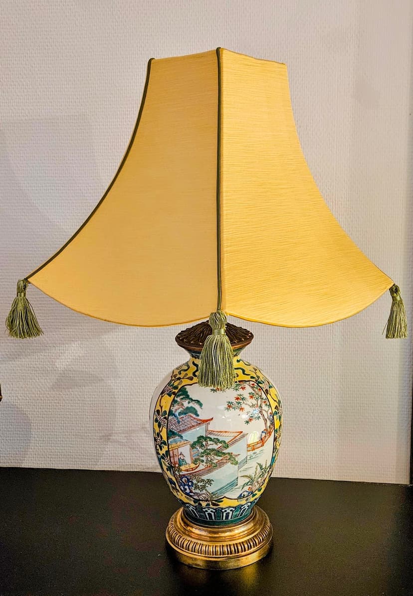 ABAT-JOUR PAGODE CARRE "PAILLE"