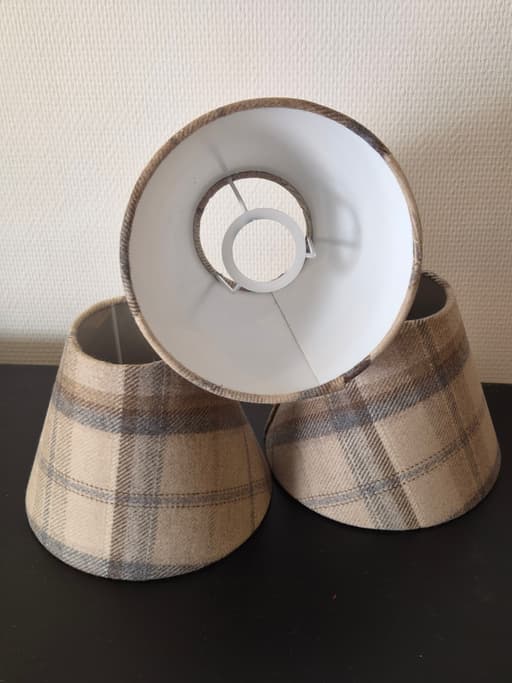 abatjour, conique, tartan, abatjoursurmesure, normandie