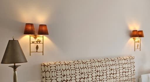 Abat-jour de lustrerie Velours brun