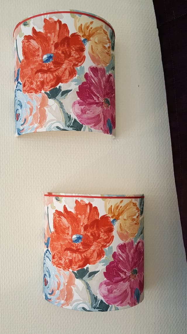 Applique Galbée fleurie - Les abat-jour d’illumine