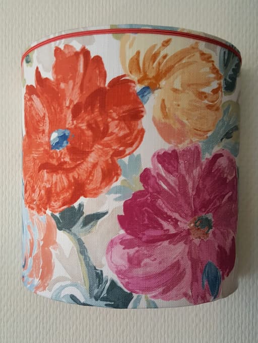 Applique Galbée fleurie - Les abat-jour d’illumine