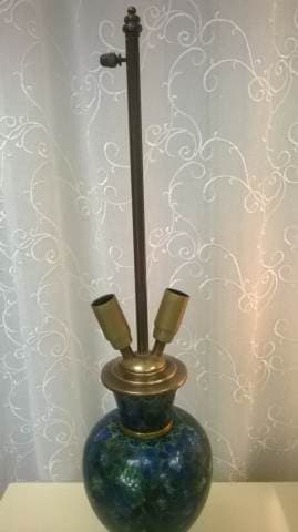 Abat-jour conique système Lyre - Restauration Pied de lampe - Les abat-jour d’illumine