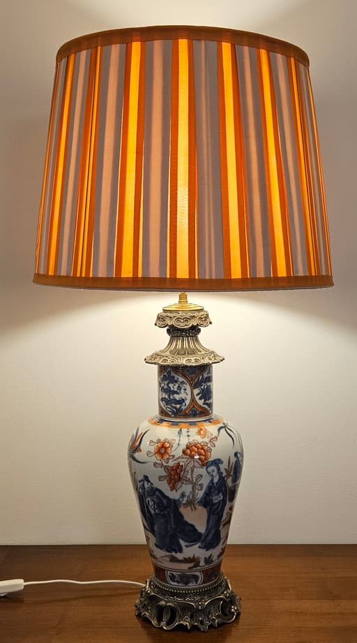 ABAT-JOUR PLISSE BICOLORE "MANGUE"