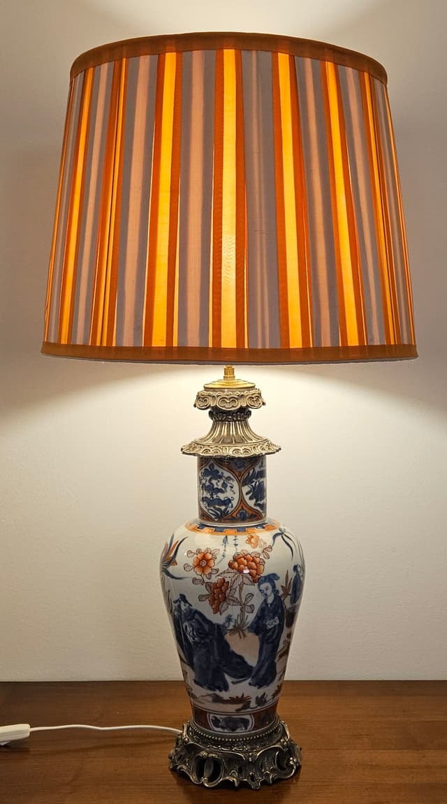 ABAT-JOUR PLISSE BICOLORE "MANGUE"