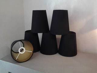 Abat-jour de Lustrerie Lin noir - Les abat-jour d’illumine