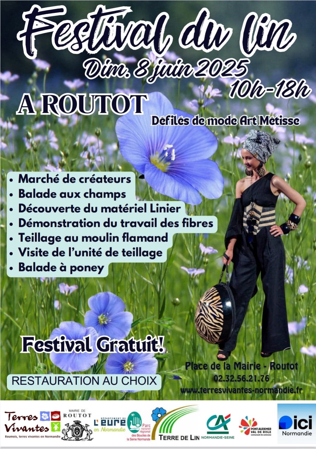 LE FESTIVAL DU LIN , le 8 Juin à Routot dans l'Eure