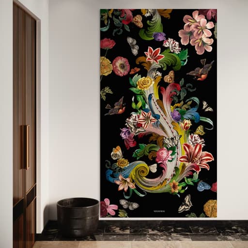 FLEURS DE ROCAILLE — Tenture