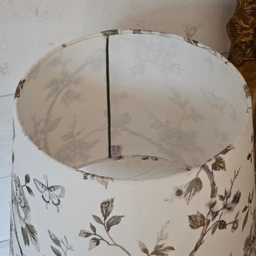 Abat-jour conique BRODERIE AUX PAPILLONS