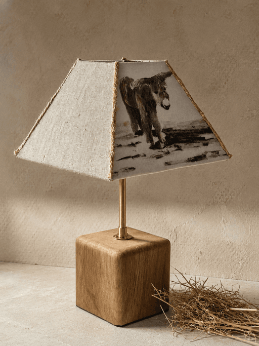 Lampe les anes au pré 