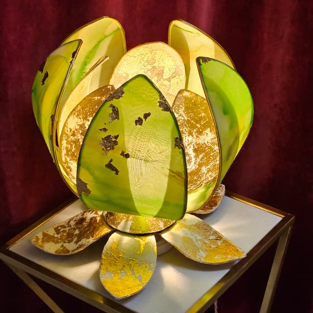 LAMPE FLEURS DE SOIE