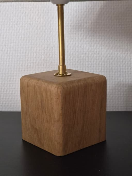 Pied de lampe artisanal normandie