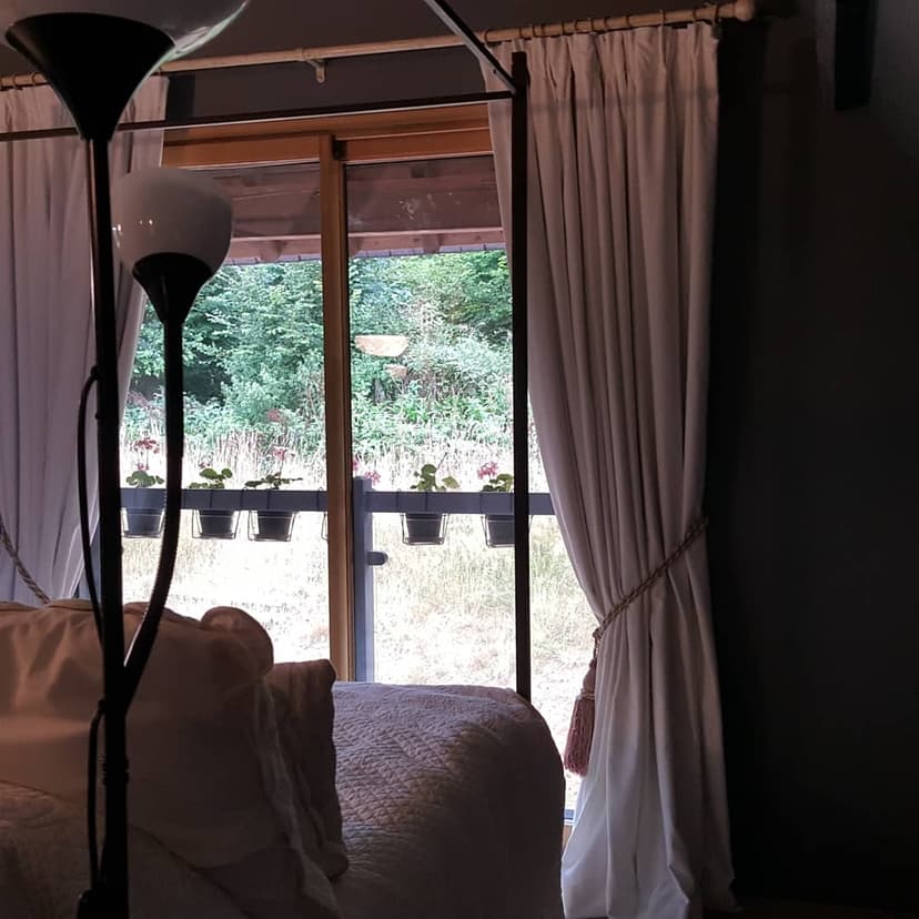 Double rideaux occultant lin blanc - Les abat-jour d’illumine