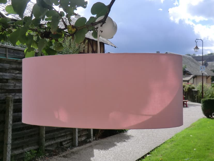 Suspension Ovale Rose poudrée - Les abat-jour d’illumine