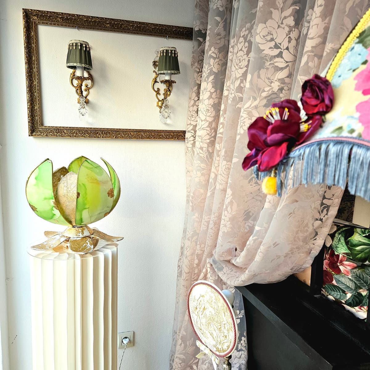 Voilage romantique pour une ambiance shabby chic