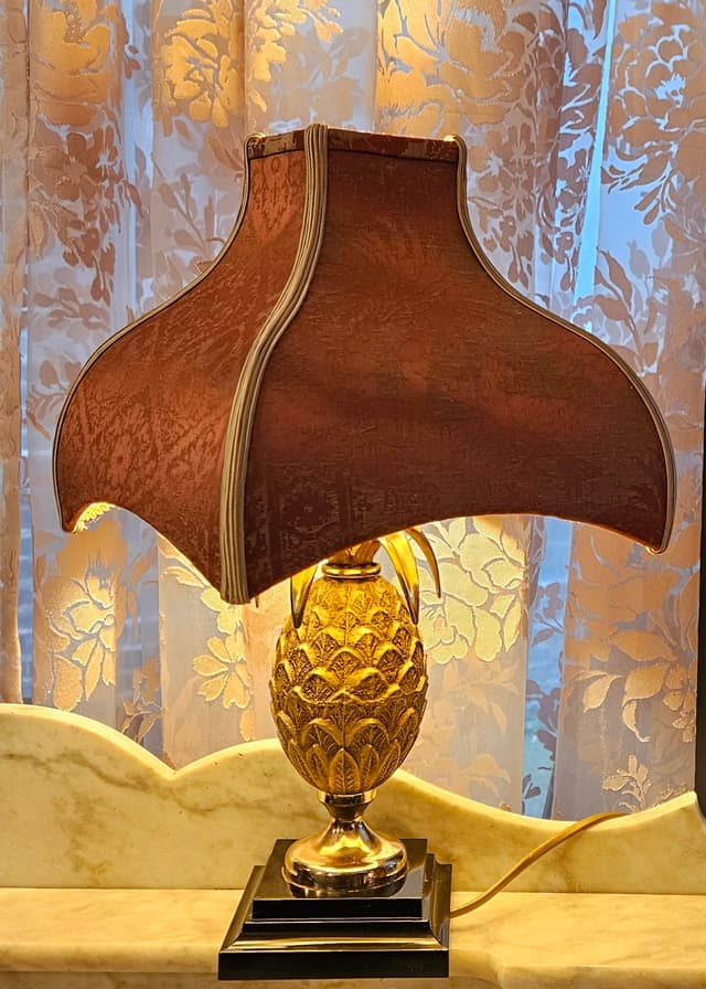 ABAT-JOUR PAGODE BIRMANE "Chinoiserie exotique"