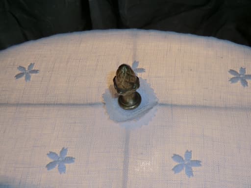 Abat-jour à Chapeau "Lin brodé" avec graine de lyre - Les abat-jour d’illumine