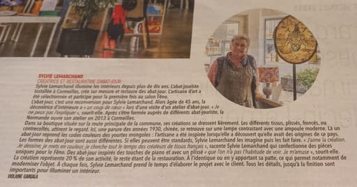 FENO - Article Paris Normandie Métiers d'Art- Les Abat-jour d'Illumine