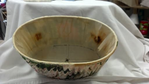 Abat-jour à Chapeau "Lin brodé" avec graine de lyre - Les abat-jour d’illumine