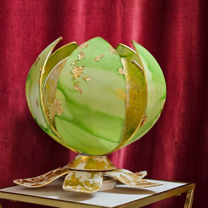 LAMPE FLEURS DE SOIE