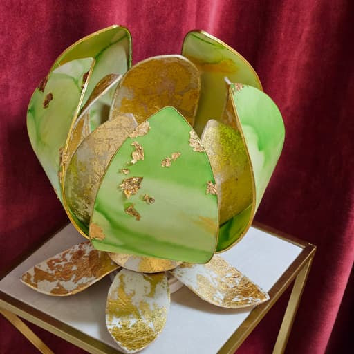 LAMPE FLEURS DE SOIE