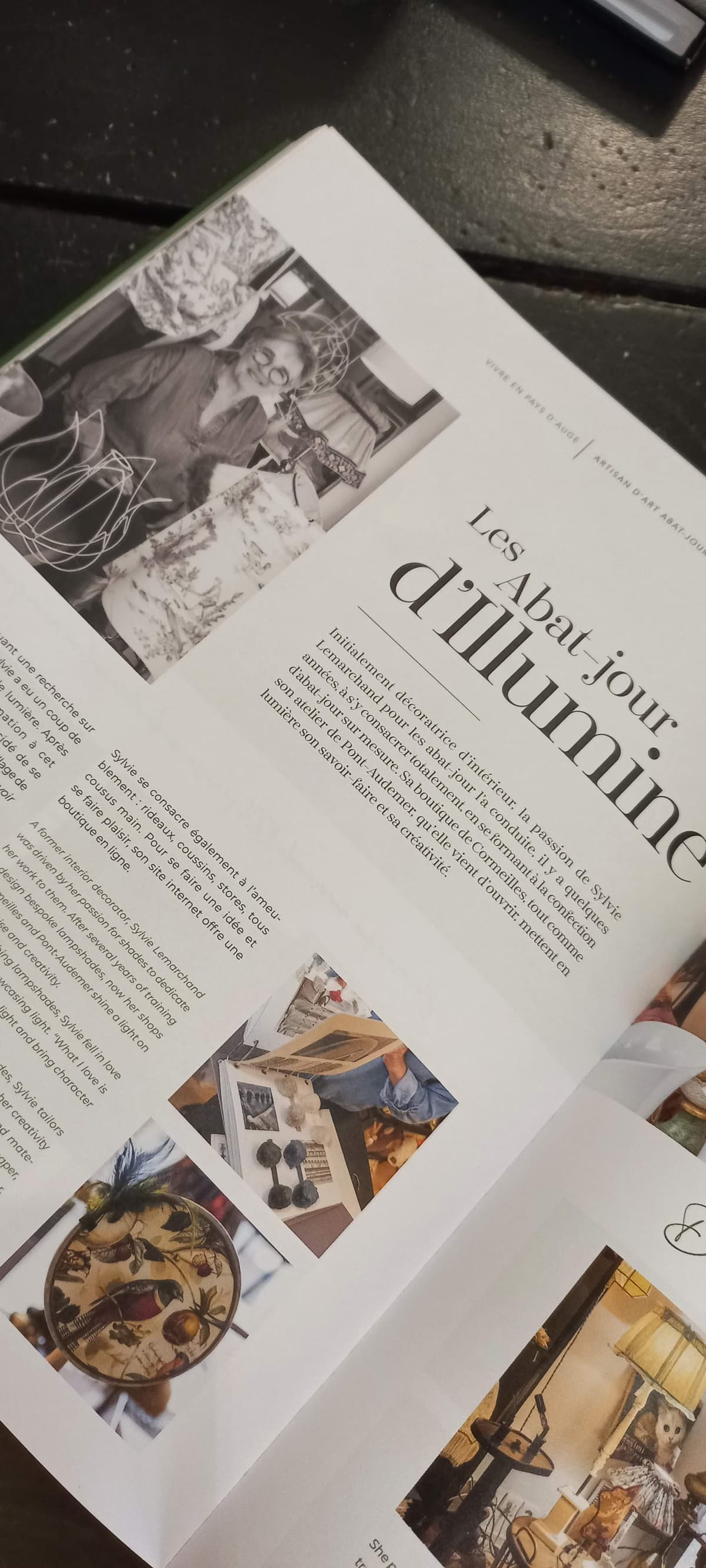 Les Abat-jour d'Illumine sont dans le magazine FOU du Pays d'Auge