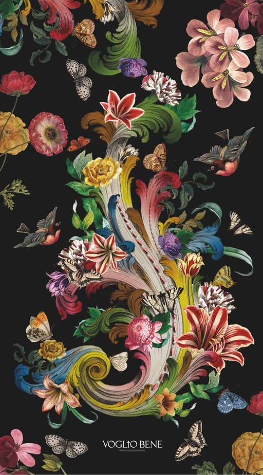 FLEURS DE ROCAILLE — Tenture