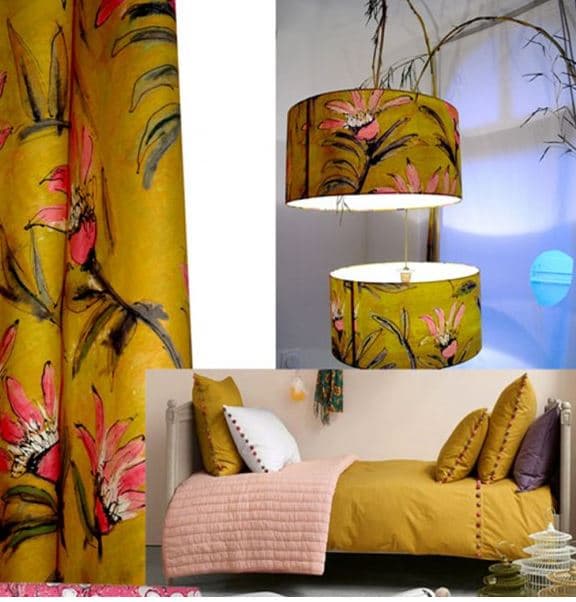 Tissu Lalie DESIGN chez les Abat-jour d'Illumine - Les abat-jour d’illumine