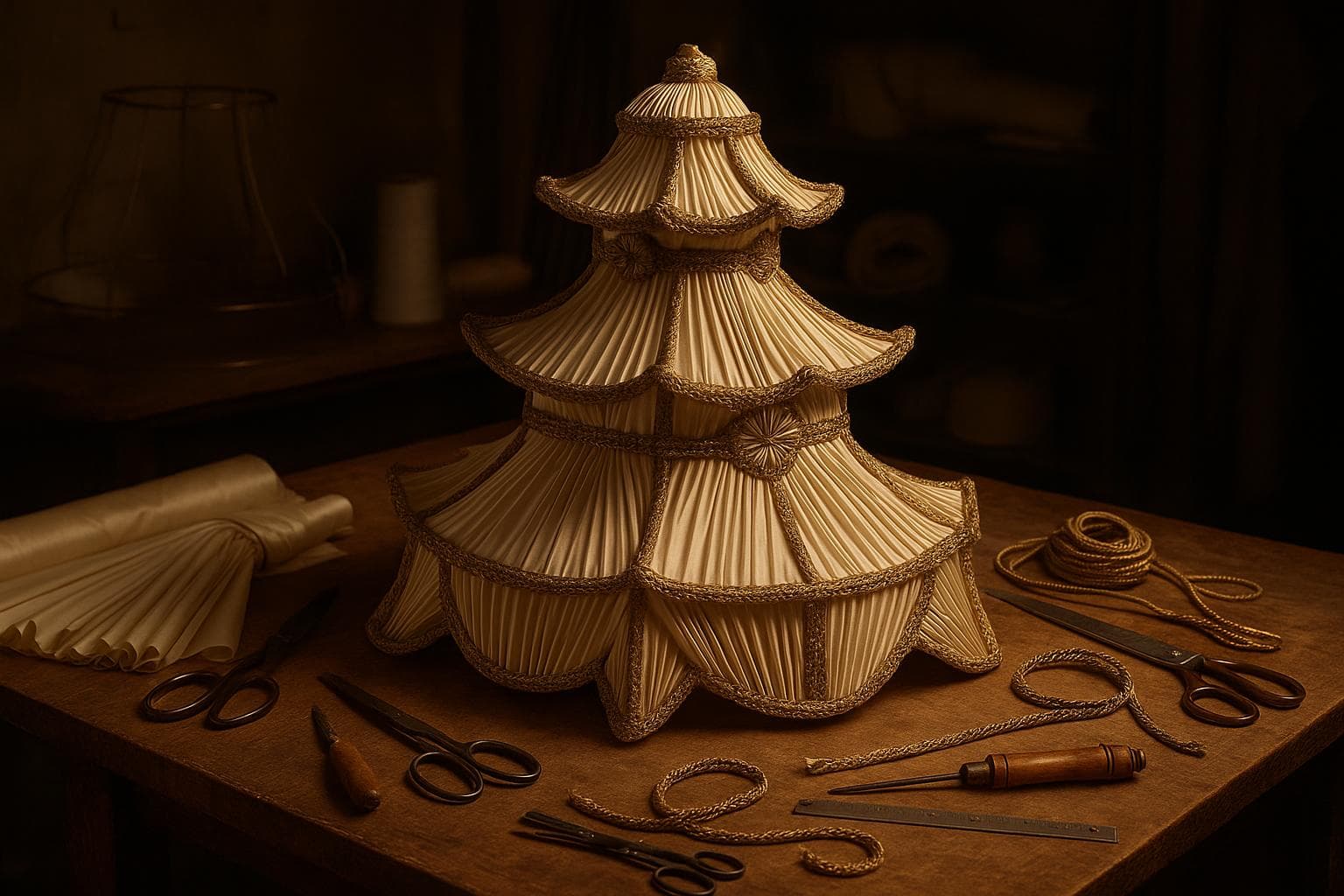 Level II Workshop - experimental lampshade shapes