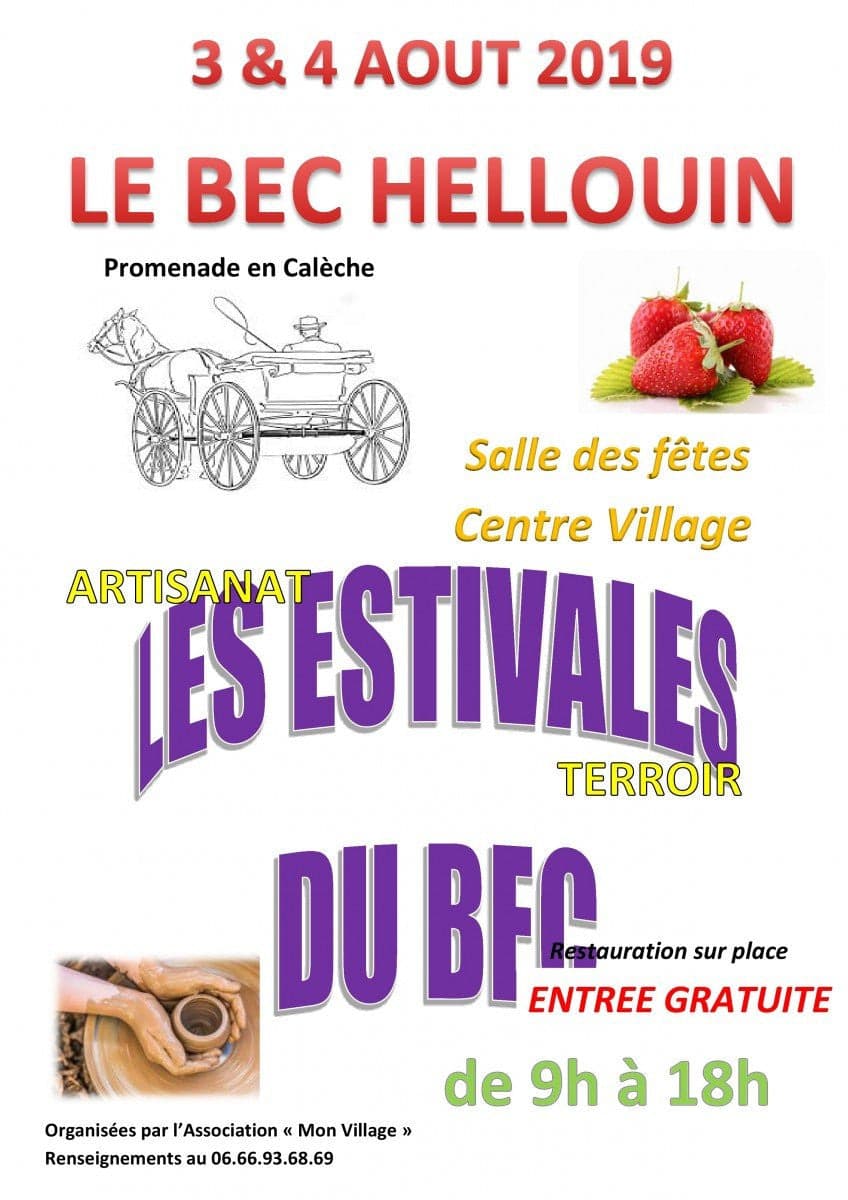 LE 3 et 4 Août 2019 LES ESTIVALES DU BEC