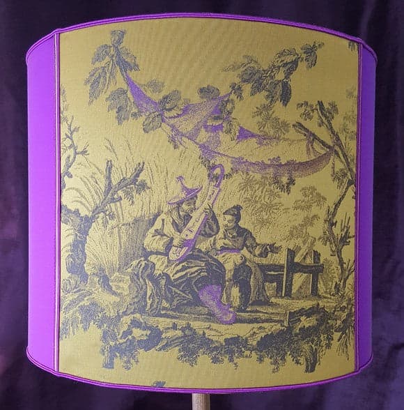 Abat-jour rond Chinoiserie - Les abat-jour d’illumine