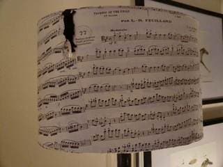 Abat-jour Ovale Partitions de Musique - Les abat-jour d’illumine