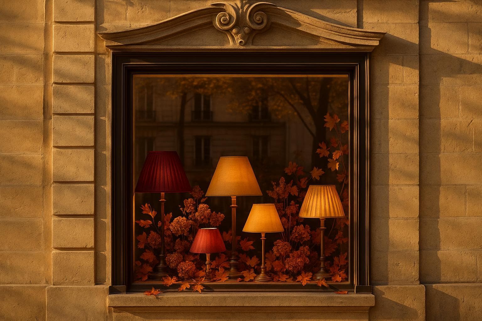 Vitrine d'automne — Les Abat-jour d'Illumine