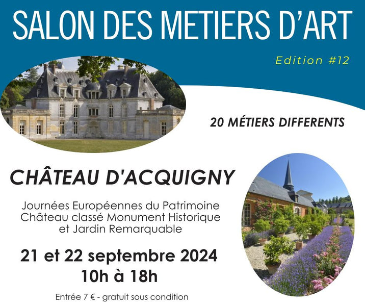 LES JOURNEES DU PATRIMOINE AU CHATEAU D'ACQUIGNY les 21 et 22 Septembre 2024