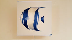 Applique carrée Poisson bleu - Les abat-jour d’illumine