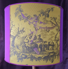 Abat-jour rond Chinoiserie - Les abat-jour d’illumine