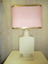 AVANT-APRES ..Abat-jour rectangulaire Rose Doré - Les abat-jour d’illumine