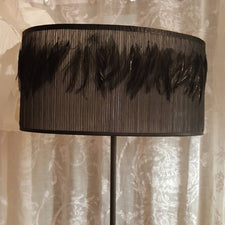 Abat-jour Plumes Noires - Les abat-jour d’illumine