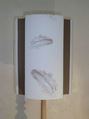 Abat-jour Plumes - Carré espagnol - Les abat-jour d’illumine